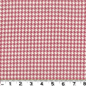 Roth and Tompkins D2921 HOUNDSTOOTH Fabric in BLOSSOM